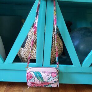 Vera Bradley Vintage Floral All In One Crossbody NWT